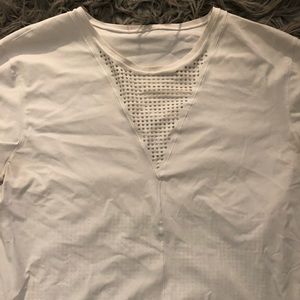 White Lululemon T-shirt